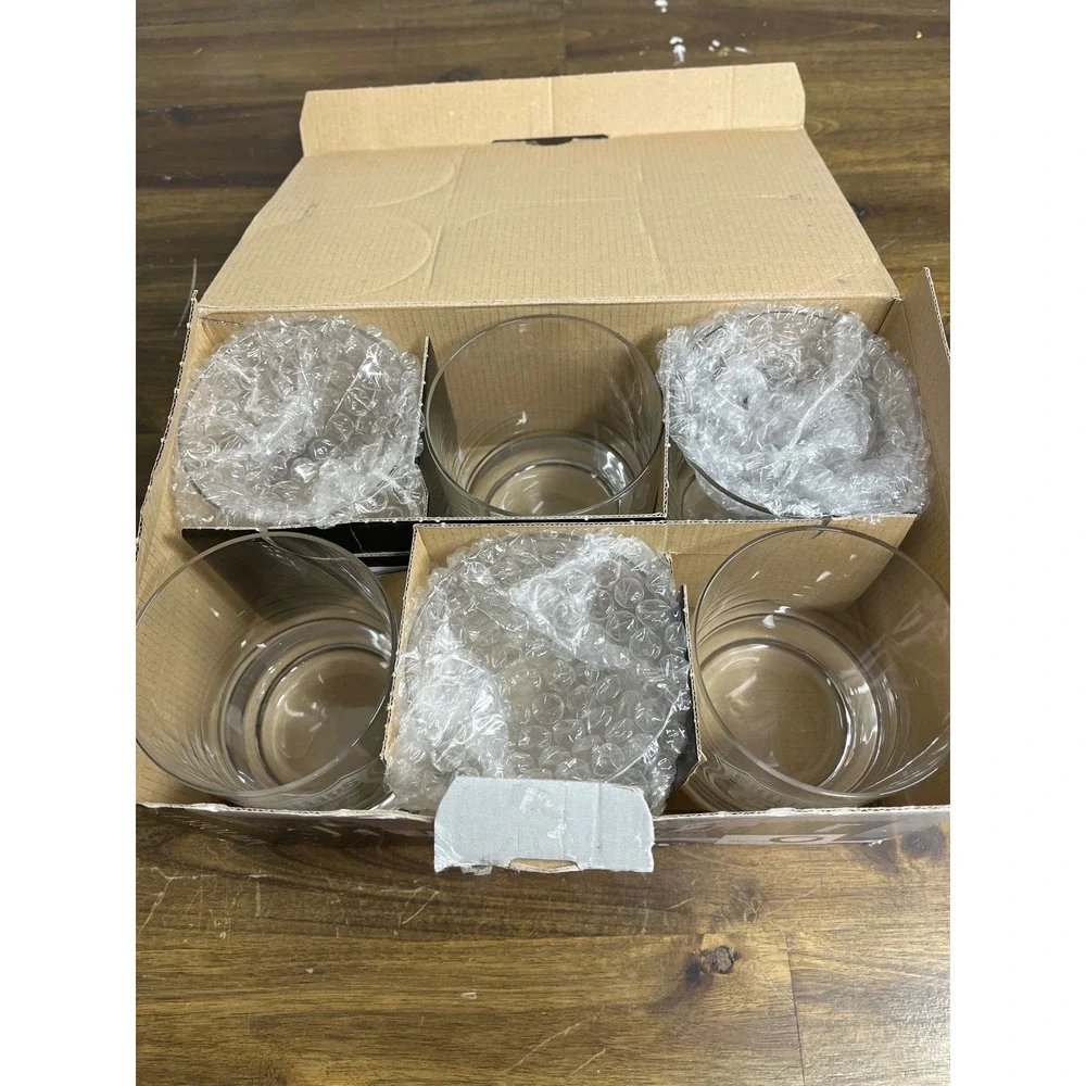 Stölzle Lausitz‎ Phillips 66 Etched Whiskey Glasses New York Bar Set of 6 14.5oz